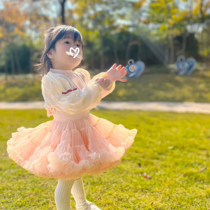 tutu裙a类网纱女童春夏季宝宝公主半身裙春秋洋气婴幼儿蓬蓬短裙