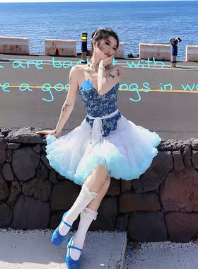 高个子女生大码tutu裙成人外穿蓬蓬纱半身裙女孩大童春夏季蛋糕裙