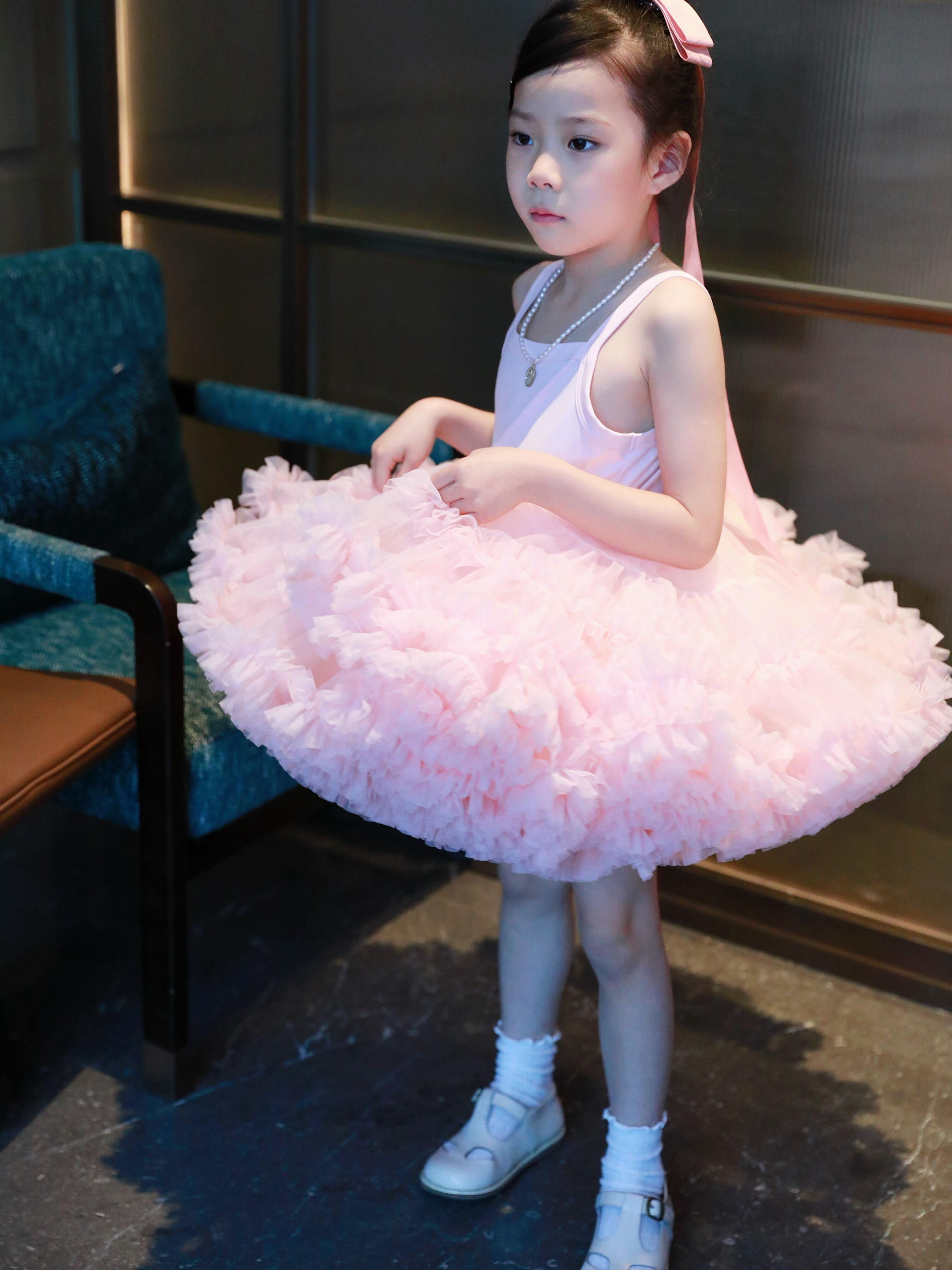 连衣裙吊带2026新款女童蓬蓬纱tutu裙儿童洋气宝宝生日短裙蛋糕裙
