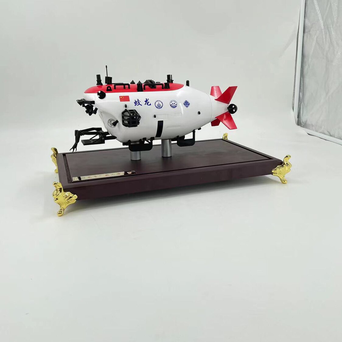 蛟龙号潜水器仿真合金深海潜艇蛟龙载人探测器模型成品摆件1:26