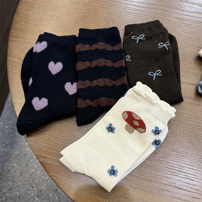 成人韩版简约好搭配袜子羊羔毛可爱秋冬新款女士袜子,女士内衣/男士内衣/家居服,短袜,淘宝优惠券,粉丝福利购,淘宝优惠卷