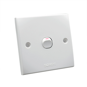 包邮松易1位电源开关插座单开单控墙壁按面板一开86型暗装明装