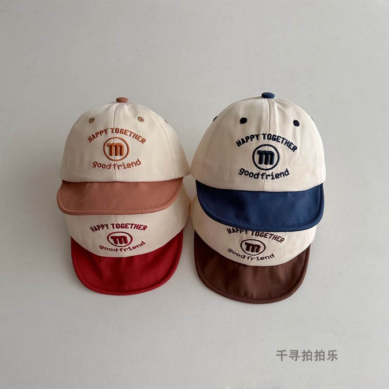 m软檐婴幼儿鸭舌帽男女童春夏薄款超萌洋气棒球帽潮