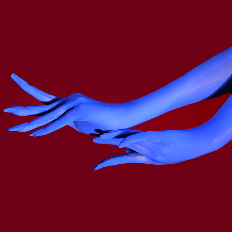 5D手臂无缝超薄长袖手套