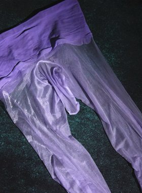极光男款无缝超薄脚尖低腰连裤袜