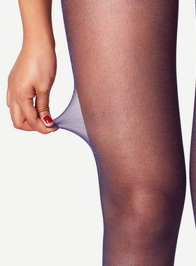 20D宝娜斯黑色丝袜蓝丝包芯丝连裤袜靓彩超薄玫红丝打底裤袜6350