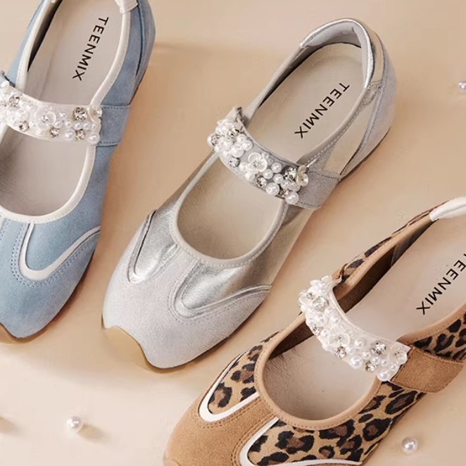 专柜正品天美意2026春款女鞋内增高软底运动芭蕾玛丽珍鞋KM103AQ6,女鞋,时尚芭蕾鞋,淘宝优惠券,粉丝福利购,淘宝优惠卷