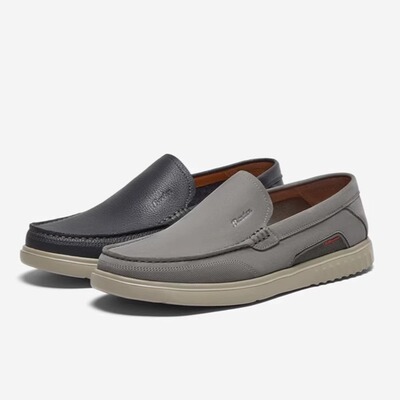 BATA拔佳男商务通勤一脚蹬乐福鞋