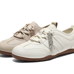 专柜正品百丽2026春新款女鞋薄底棒球德训鞋赛车鞋休闲鞋F1L1DAM6