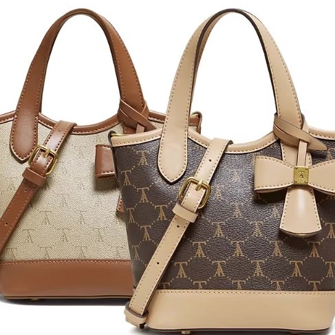 专柜正品他她2026春款女包时尚百搭编织水桶包洋气小香包X3537AX6