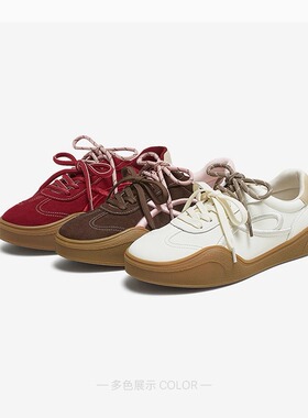 专柜正品百思图2025秋款女鞋德训鞋慢跑鞋百搭运动休闲鞋UUH01CM5