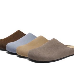 专柜正品百丽2026春款女鞋复古牛皮勃肯鞋可外穿包头拖鞋H8002AH6,女鞋,勃肯鞋/软木鞋,淘宝优惠券,粉丝福利购,淘宝优惠卷