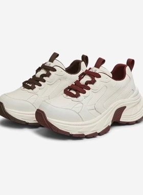 专柜正品百思图2025春季新款女时髦潮流老爹鞋厚底休闲鞋B1102AM5