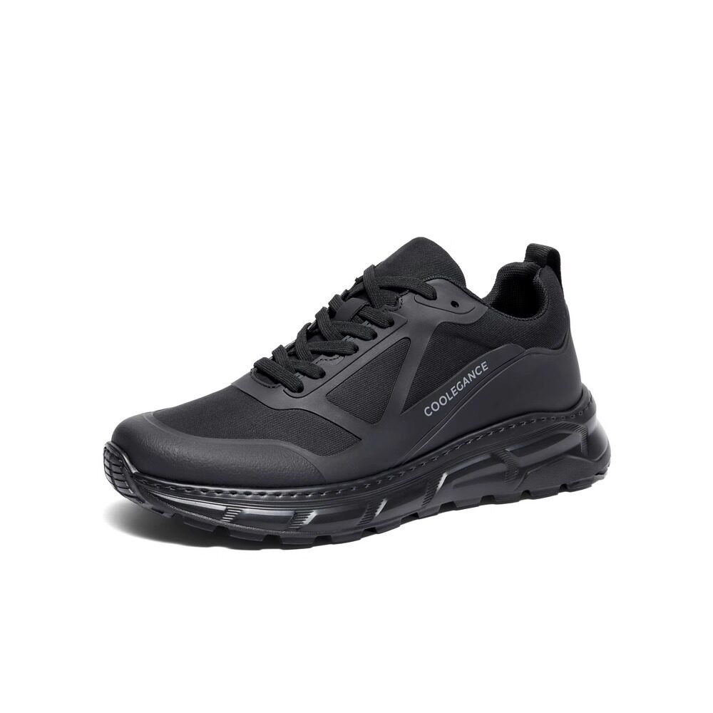 专柜正品百丽2024秋款男鞋厚底增高老爹鞋轻盈运动休闲鞋a1595cm4