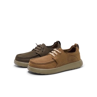 天美意2025春季 鞋 新款 百搭系带休闲通勤工装 EYB04AM5 男鞋 专柜正品