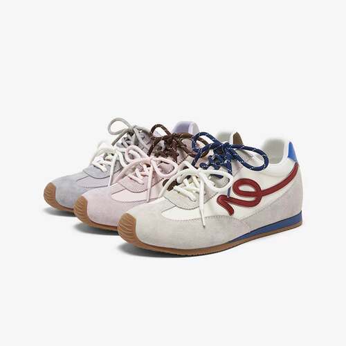 专柜正品百思图2026春款女真皮厚底内增高德训运动休闲鞋D5078AM6