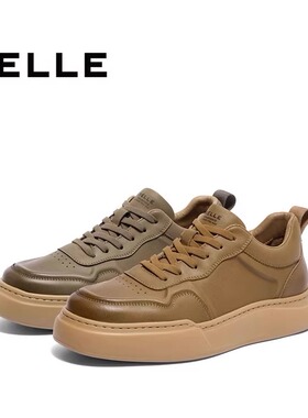 专柜正品百丽2024冬季新款男鞋厚底高帮板鞋运动休闲鞋8NG01DD4