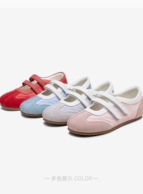 专柜正品百思图2025秋款女鞋平底运动休闲玛丽珍芭蕾单鞋A1942CQ5