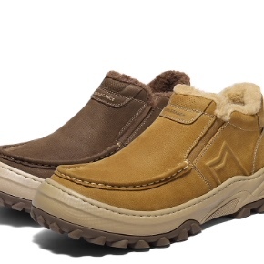 专柜正品百丽2026春季新款男鞋增高雪地靴保暖棉靴东北靴A2285AD6