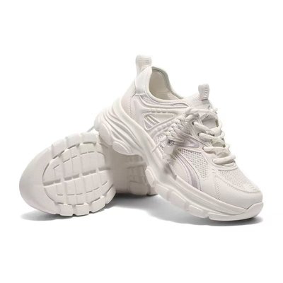 专柜正品森达厚底老爹鞋女2026夏款白色休闲鞋百搭运动鞋XYP01BM6