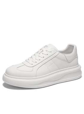 百丽男鞋小白鞋2025冬新轻盈厚底百搭休闲板鞋德训运动鞋A1826AM5