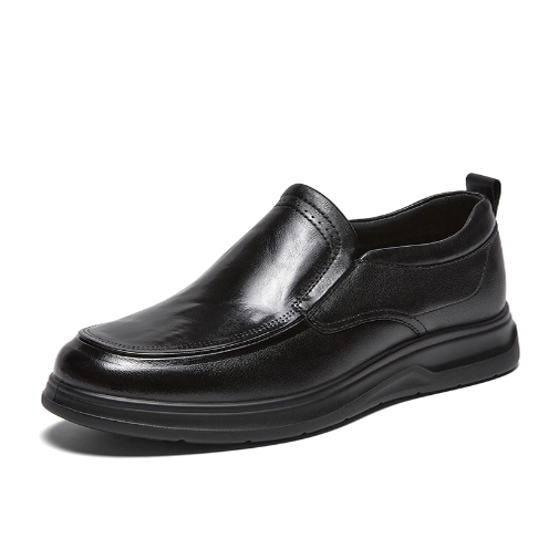 专柜正品百思图2026春新款男鞋一脚蹬乐福鞋商务休闲皮鞋67B17AM6