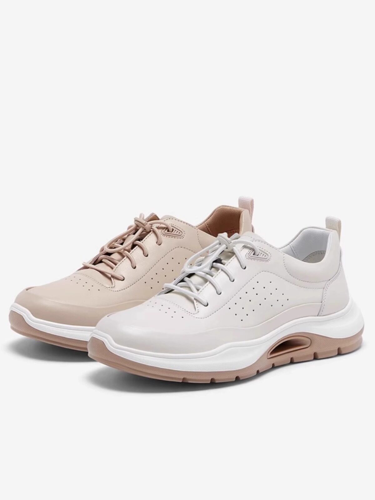 专柜正品百思图2024春季新款女鞋时尚厚底圆头运动休闲鞋vlh41am4