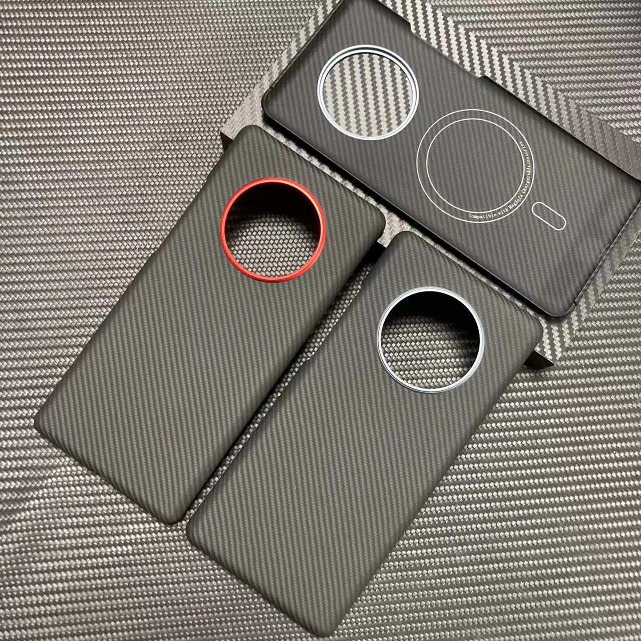 凯夫拉适用华为mate40pro超薄磁吸手机壳mate40pro+芳纶纤维材质