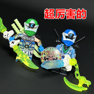 【超厉害】积木人仔第三方劳埃德幻影忍者拼装玩具杰凯寇神龙崛起