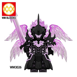 积木人仔我独自升级动漫WM3026伯利昂手办摆件益智拼装玩具男尖牙