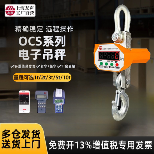 电子吊秤上海友声3吨5吨吊钩称