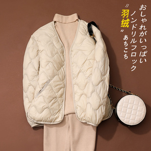 2025秋冬新款 高級輕型羽絨休閑輕暖便攜外套潮 短款 輕薄羽絨服女裝
