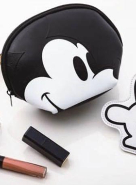 日本杂志附录In Red 迪士尼米奇MickeyMouse可爱手型化妆包收纳包