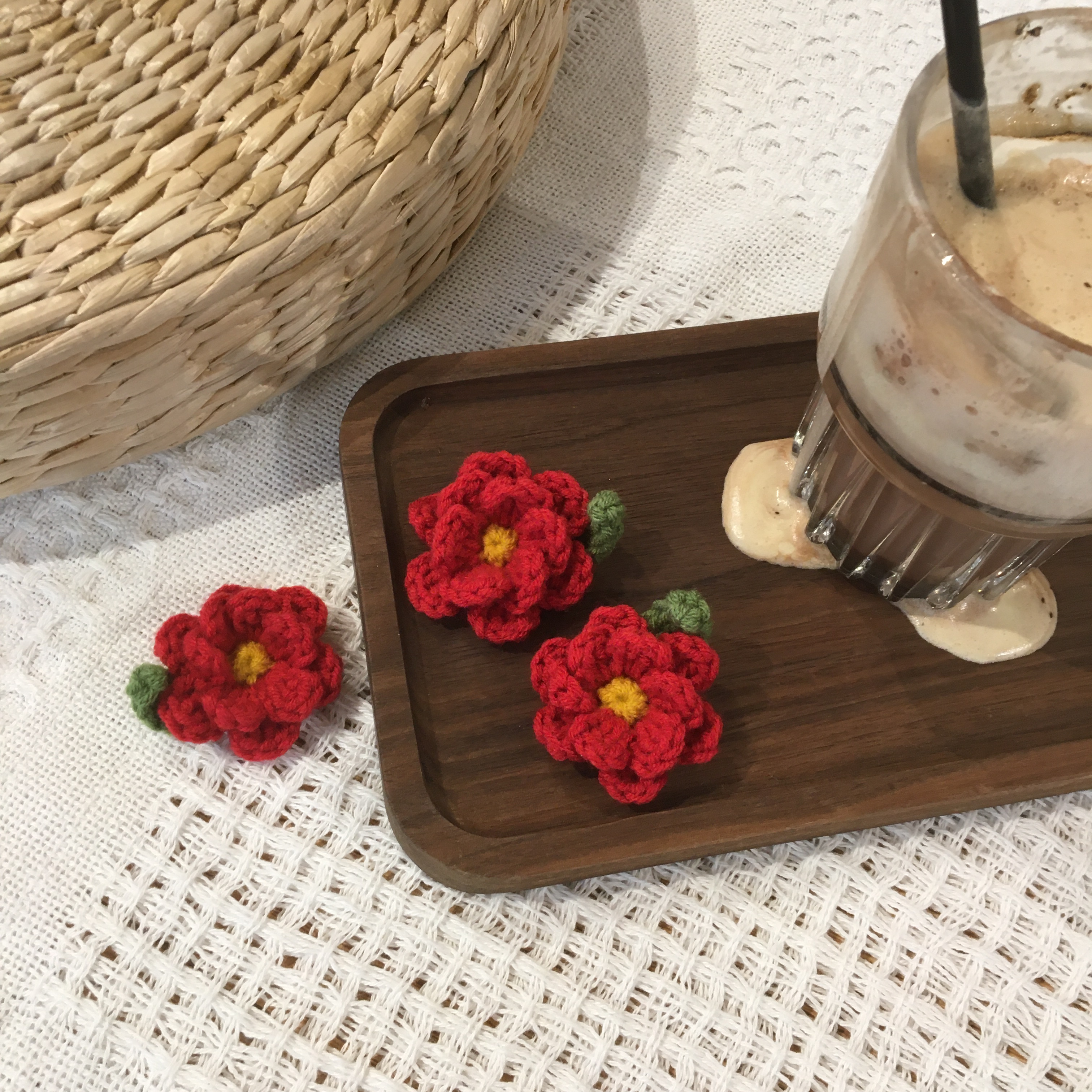 【oneblue】纯手工复古山茶花