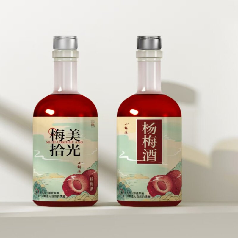 梅美拾光 18度果感纯味杨梅酒 仙居东魁杨梅泡制酒 果香微甜