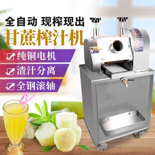 商用电动甘蔗榨汁机 不锈钢立式苷蔗压榨机 石榴水果压汁机榨糖机
