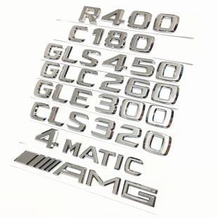 C级E级S300L GLE C200L GLS CLS车后尾标 GLC 奔驰英文字母标老款