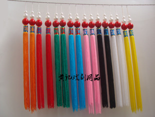 舞台装黄记戏剧戏曲盔帽配件王帽小王盔帽子单穗流苏冰丝寿字单穗