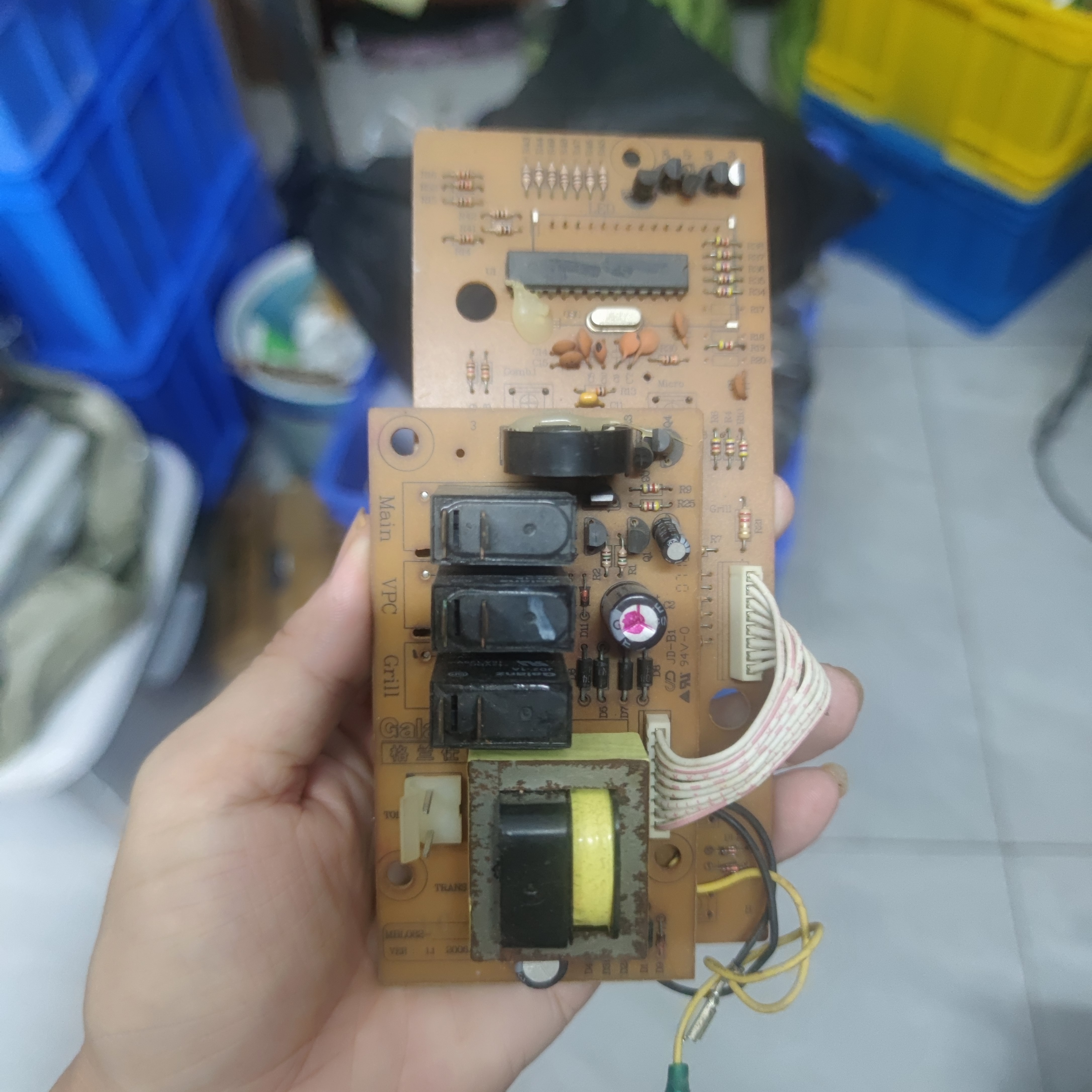 拆机格兰仕微波炉电脑板 主板 控制板  MBL082-LC27 G70D20ESP-DF