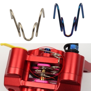 电动车碟刹片弹簧片CBX125碟刹下泵卡钳卡簧分离器刹车片回位弹簧