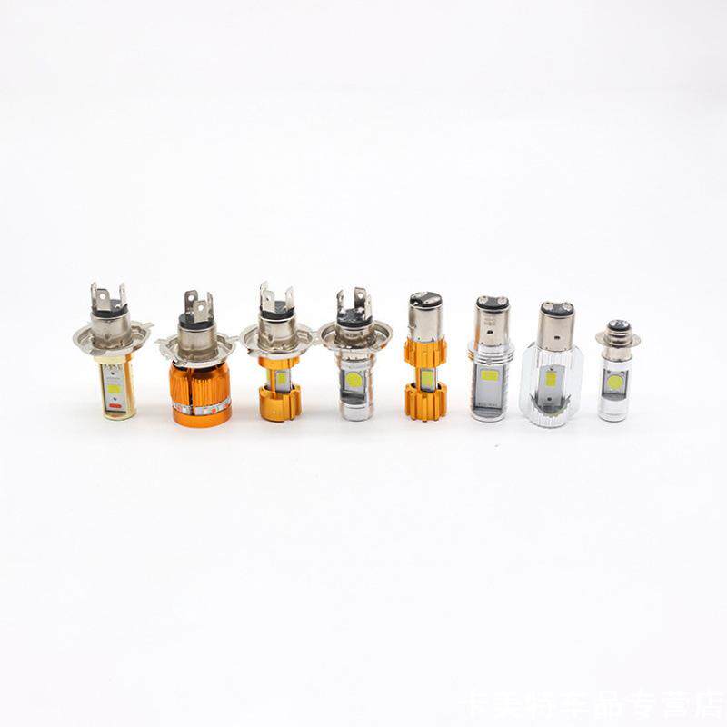 摩托车超亮led前大灯电动车内置灯12v4860v大灯泡超亮LED射灯聚光