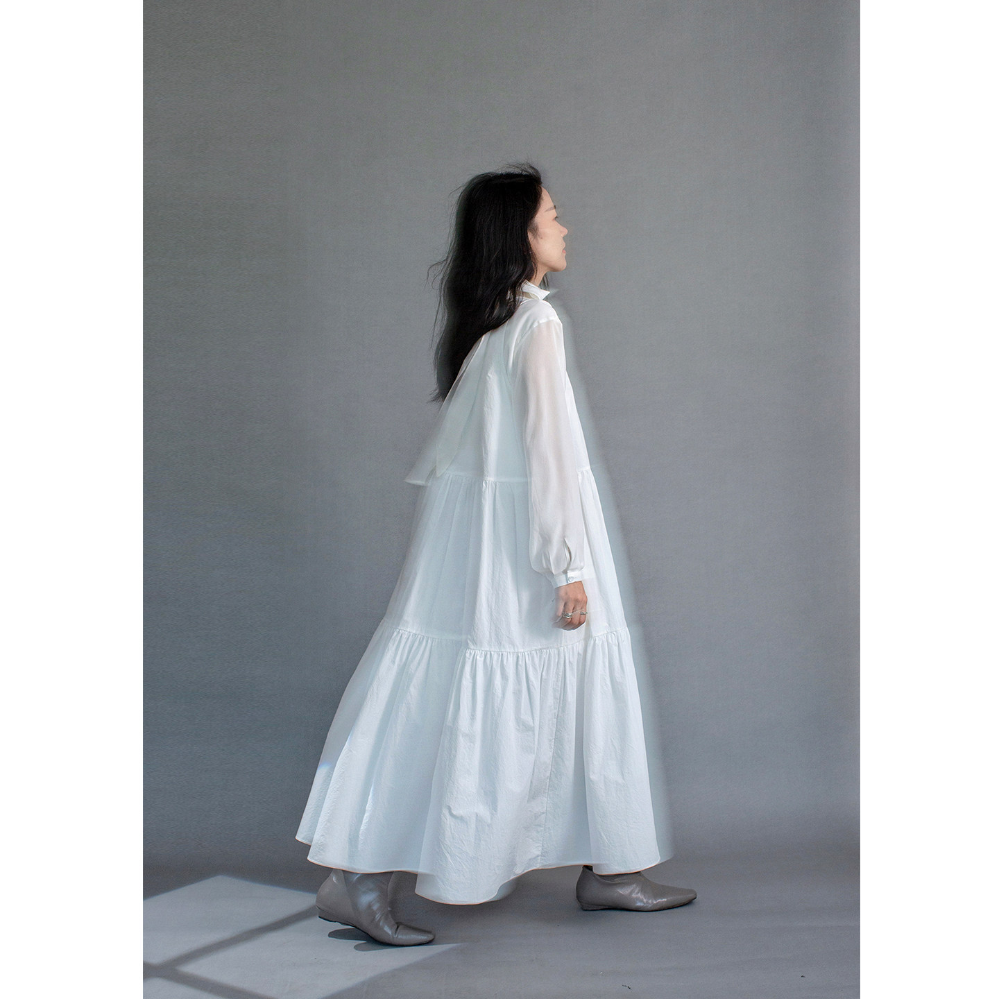 原隐秋季新款白色无袖背心连衣裙叠穿显瘦垂感通勤A字小白裙长裙,女装/女士精品,连衣裙,淘宝优惠券,粉丝福利购,淘宝优惠卷