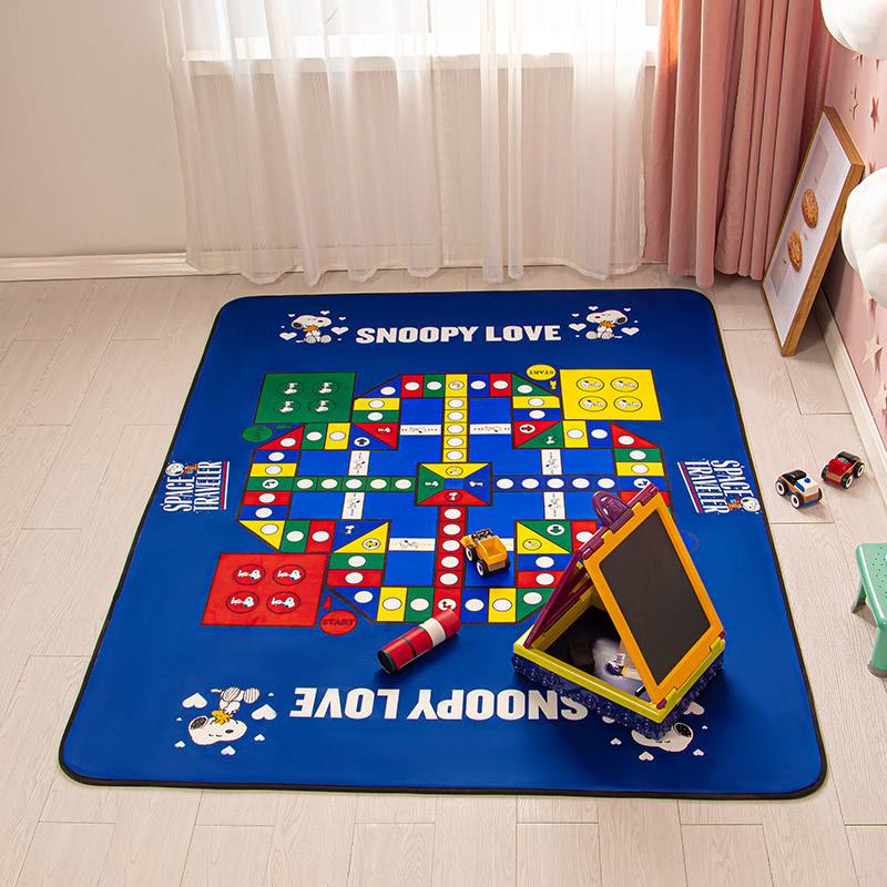 史努比儿童房地毯客厅婴儿爬爬垫游戏区早教床边免打理防水地垫
