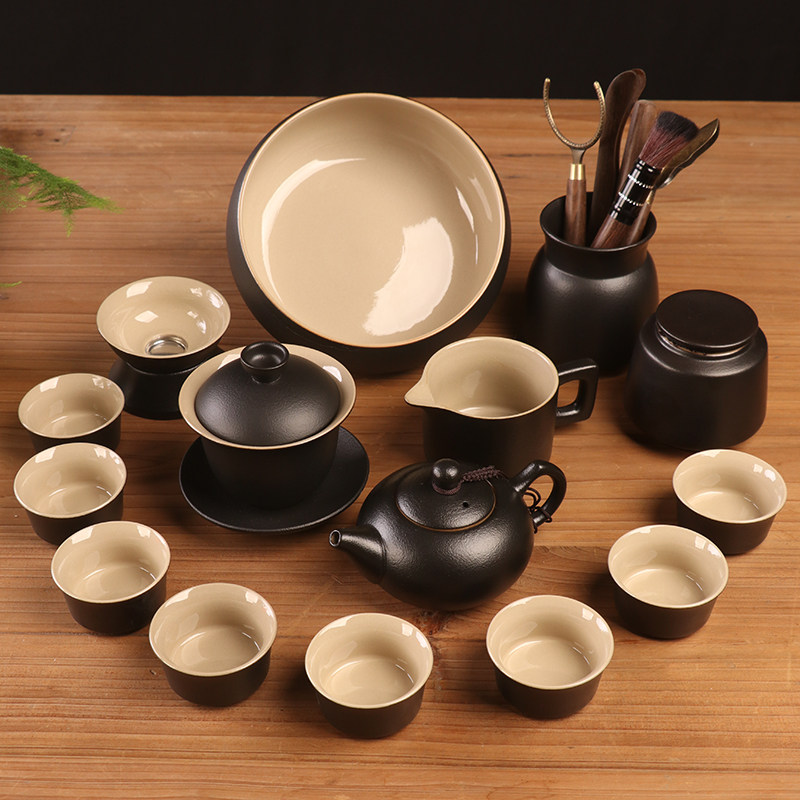 黑泥黑陶茶具套装整套茶具泡茶器图片