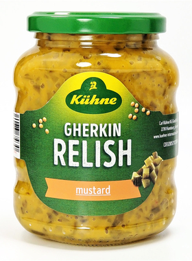 冠利芥末青瓜蓉汉堡酱热狗面包酱料小黄瓜酱KUHNE GHERKIN RELISH