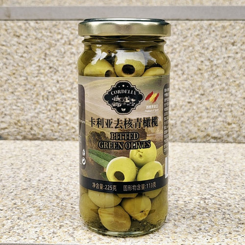 西班牙进口卡利亚去核青橄榄罐头