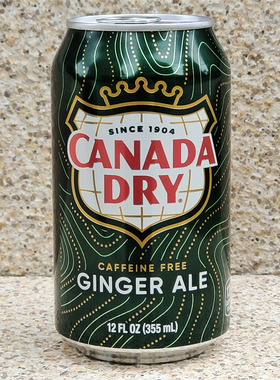 加拿大干姜汽水姜汁味碳酸饮料罐装原进口CANADA DRY GINGER ALE