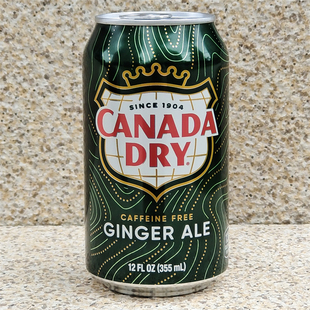 GINGER DRY ALE 原进口CANADA 加拿大干姜汽水姜汁味碳酸饮料罐装