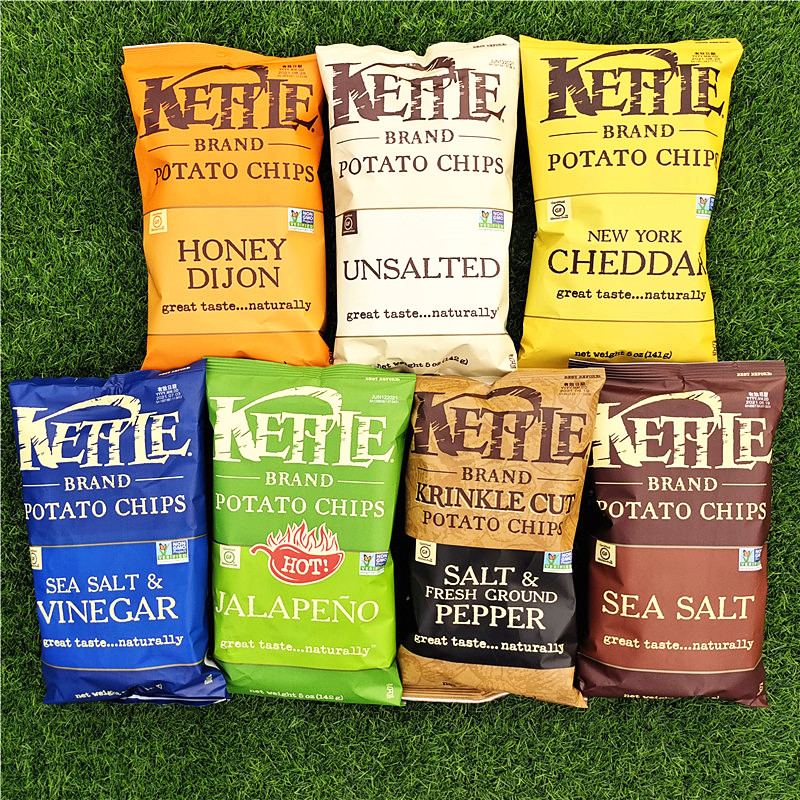 可特手制作薯片大包天然土豆片膨化休闲零食KETTLE POTATO CHIPS