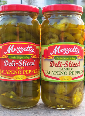 美瑞嗒墨西哥辣椒圈汉堡披萨顶料特辣味MEZZETTA SLICED JALAPENO